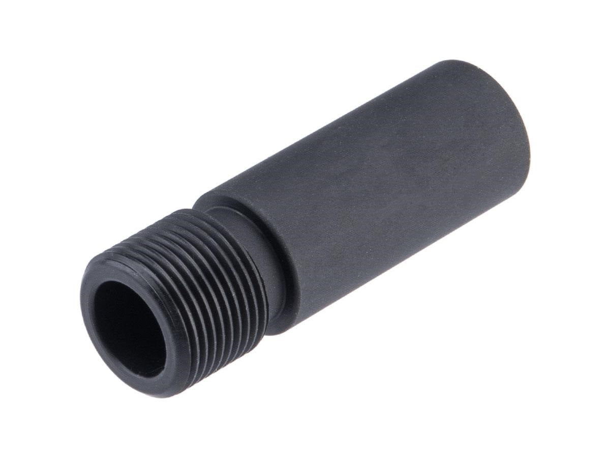 TNT Airsoft 12mm+ to 14mm- Threaded Barrel Adapter for KWA H&K MP7 Gas Blowback Airsoft SMG