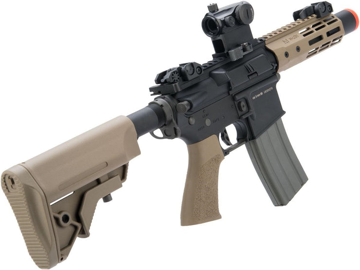 Elite Force Competition M4 Airsoft AEG Rifle w/ M-LOK Rail (Model: CQC / Black & Tan)