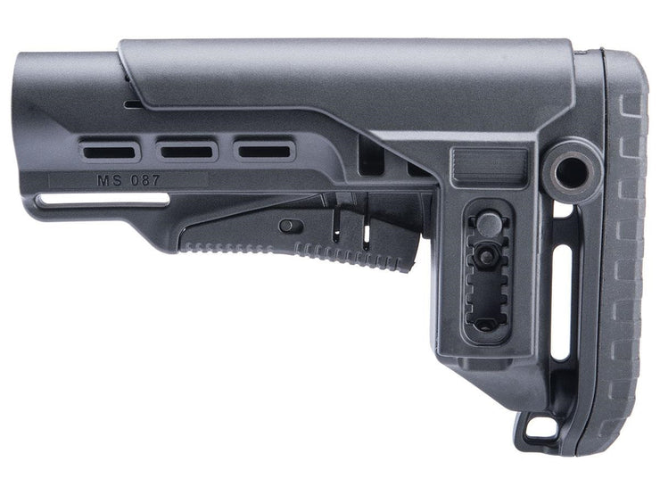 DLG Tactical Retractable Stock w/ Adjustable Long Cheek Riser for M4 / M16 Series Milspec Rifles