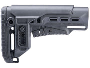 DLG Tactical Retractable Stock w/ Adjustable Long Cheek Riser for M4 / M16 Series Milspec Rifles