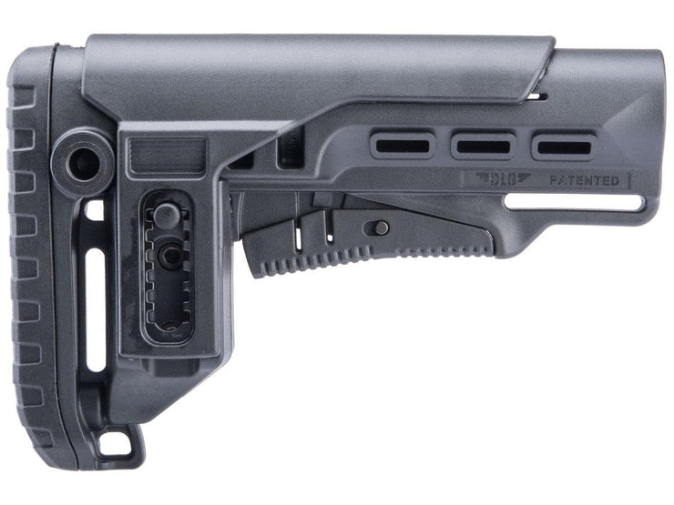 DLG Tactical Retractable Stock w/ Adjustable Long Cheek Riser for M4 / M16 Series Milspec Rifles