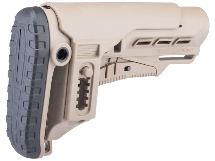 DLG Tactical Retractable Stock w/ Adjustable Long Cheek Riser for M4 / M16 Series Milspec Rifles
