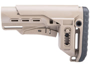 DLG Tactical Retractable Stock w/ Adjustable Long Cheek Riser for M4 / M16 Series Milspec Rifles