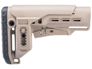 DLG Tactical Retractable Stock w/ Adjustable Long Cheek Riser for M4 / M16 Series Milspec Rifles