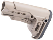 DLG Tactical Retractable Stock w/ Adjustable Long Cheek Riser for M4 / M16 Series Milspec Rifles