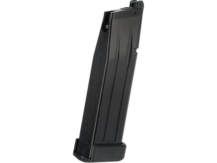 WE-Tech 30 Round Magazine for Hi-Capa Gas Blowback Airsoft Pistols (Black / Long Base / Green Gas)