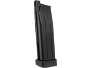 WE-Tech 30 Round Magazine for Hi-Capa Gas Blowback Airsoft Pistols (Black / Long Base / Green Gas)