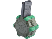 AW Custom Drum Magazine for Gas Blowback Airsoft Pistols & Rifles (WE Open Bolt M4)