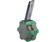 AW Custom Drum Magazine for Gas Blowback Airsoft Pistols & Rifles (M9)