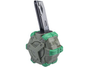 AW Custom Drum Magazine for Gas Blowback Airsoft Pistols & Rifles (M9)