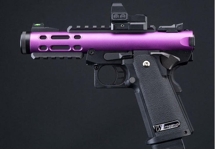 WE-Tech Galaxy Hi-CAPA Gas Blowback Airsoft Pistol (Color: Purple / Classic Frame)