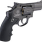 WinGun CO2 Powered Full Metal High Power Airsoft 6mm Magnum Gas Revolver (Black - Standard Grip / 2")
