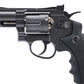 WinGun CO2 Powered Full Metal High Power Airsoft 6mm Magnum Gas Revolver (Black - Standard Grip / 2")