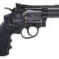 WinGun CO2 Powered Full Metal High Power Airsoft 6mm Magnum Gas Revolver (Black - Standard Grip / 2")