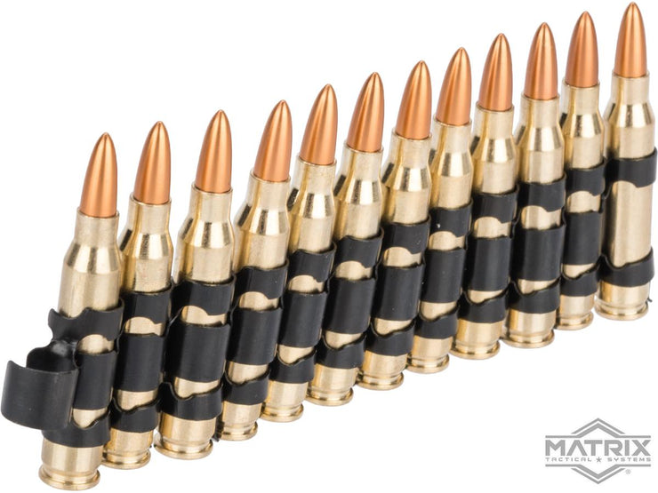 Matrix Super Realistic 5.56 Dummy Cartridge Belt (Size: Set of 12 + Chain)