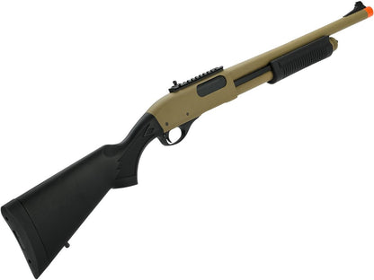 Golden Eagle Scattergun M870 Gas Powered 3/6 Shot Pump Action Full Metal Airsoft Shotgun