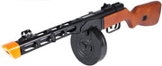 PPSH-41 WWII Electric Blowback Airsoft AEG Submachine Gun w/ Drum Mag and Real Wood