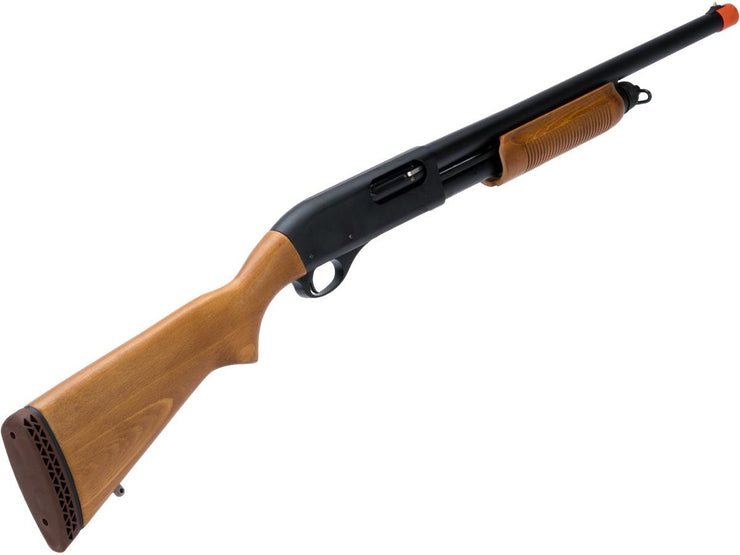 APS CAM870 Shell Ejecting Tactical Pump Action Gas Airsoft MKII Shotgun (Classic Wood)