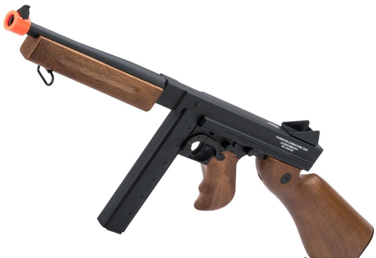 Cybergun Auto Ordnance Licensed Thompson M1A1 Airsoft AEG Rifle w/ Metal Receiver (Package: Gun Only)