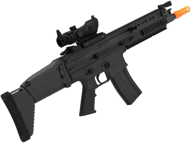 FN Herstal Licensed Full Metal SCAR-L Airsoft AEG Rifle by Cybergun (Color: Black)